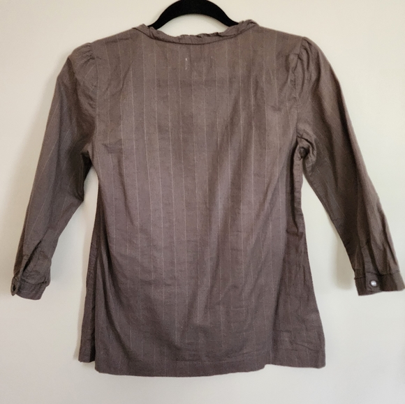 LOFT grey blouse,  XS - Picture 3 of 5
